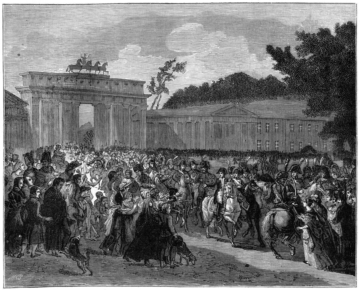 دخول الجيش الفرنسي إلى برلين ، 27 أكتوبر 1806 1882-1884 بواسطة غير معروف