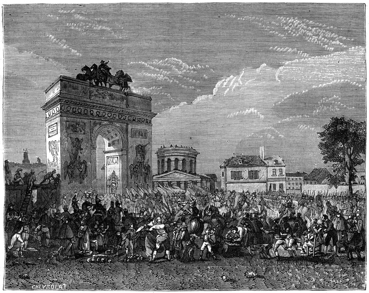 دخول الحرس الوطني إلى باريس ، بعد الحملة البروسية ، 1807 1882-1884 بواسطة غير معروف