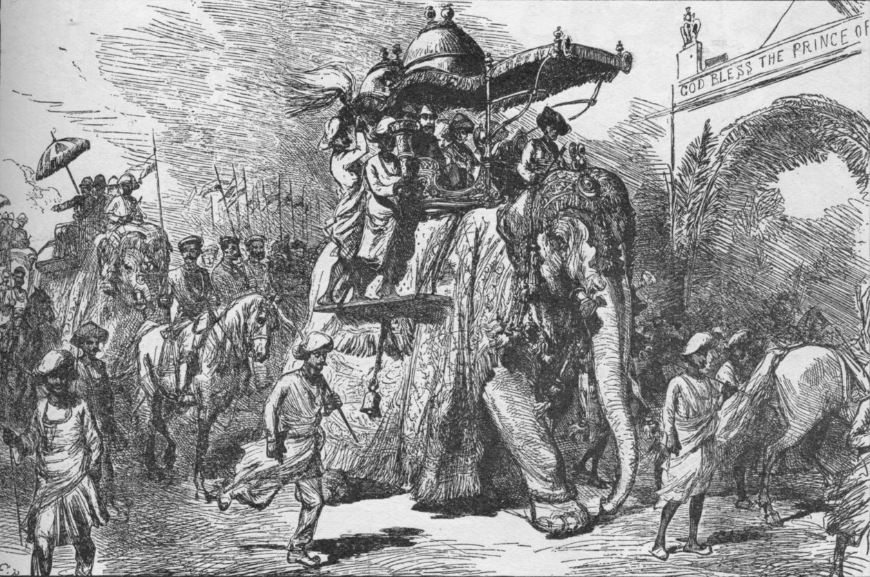 دخول أمير ويلز إلى بارودا ، الهند ، في 9 نوفمبر 1875 1908 بواسطة غير معروف