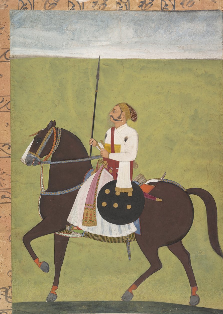 صورة الفروسية لأحد النبلاء ، كاليفورنيا. 1710-20. بواسطة غير معروف