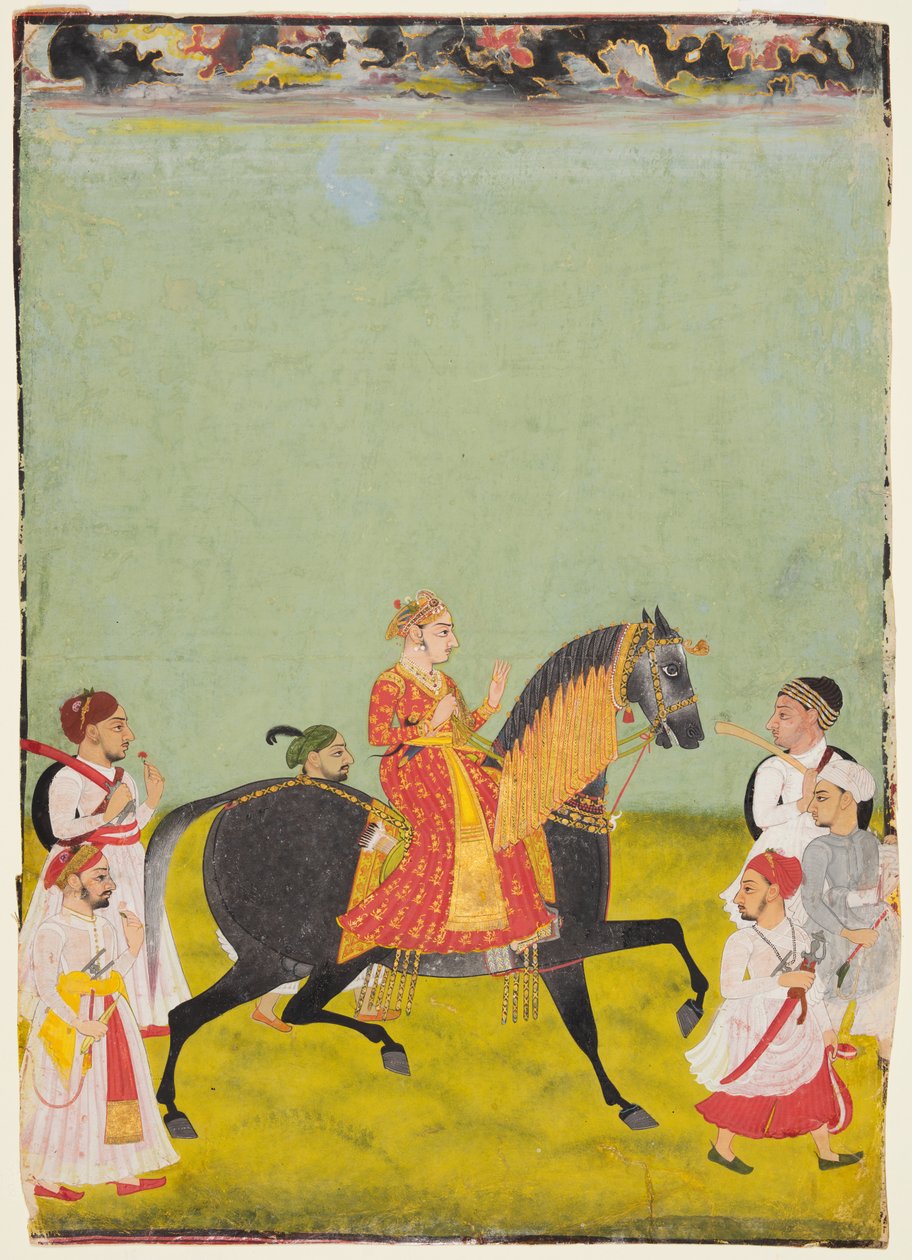 الفروسية راج سينغ الثاني ، نجل براتاب سينغ ص. 1752-55 ، ج. 1760. بواسطة غير معروف