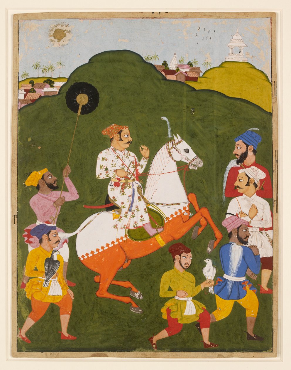 صورة الفروسية لماهارانا راج سينغ الأول من موار ، 1670 بواسطة غير معروف