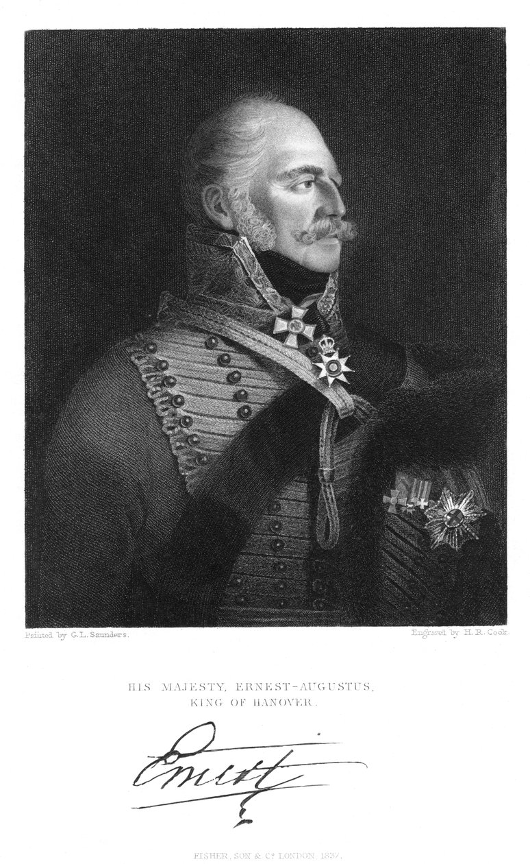 إرنست أغسطس ، ملك هانوفر ، 1837 بواسطة غير معروف