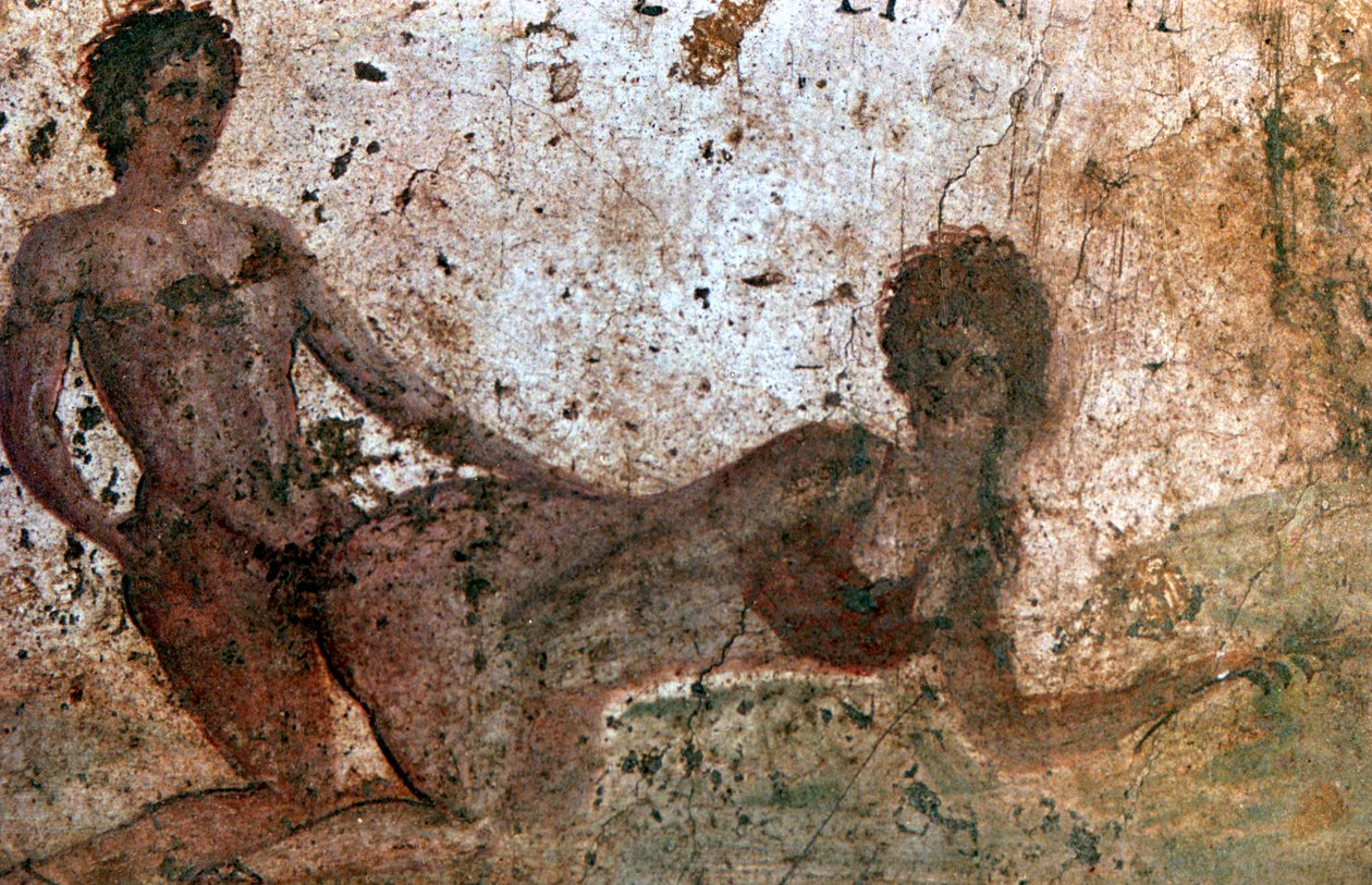 الجدارية المثيرة ، بومبي ، إيطاليا بواسطة غير معروف