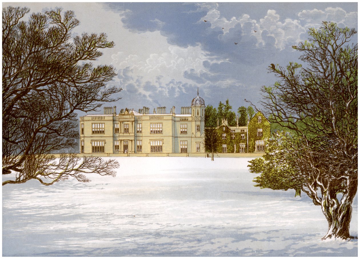 Eshton Hall ، يوركشاير ، منزل Baronet Wilson ، c1880 بواسطة غير معروف