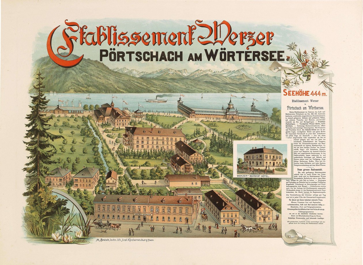 مؤسسة Werzer - Pörtschach am Wörthersee ، c. 1890 بواسطة غير معروف