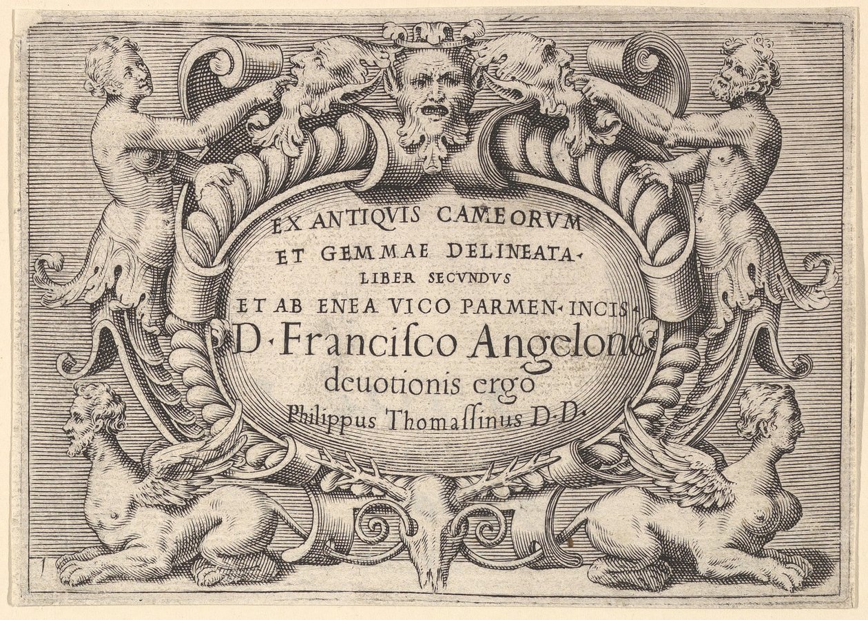 الأحجار الكريمة والحجر السابق من قبل Enea Vic ... كتاب Secunduset Delineata ، الذي تم نشره في كاليفورنيا. 1599-1622. بواسطة غير معروف