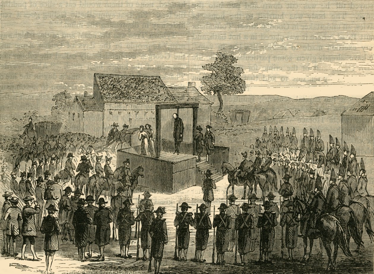 إعدام اللورد فيريرز في Tyburn ، 1760 ، c1876. بواسطة غير معروف