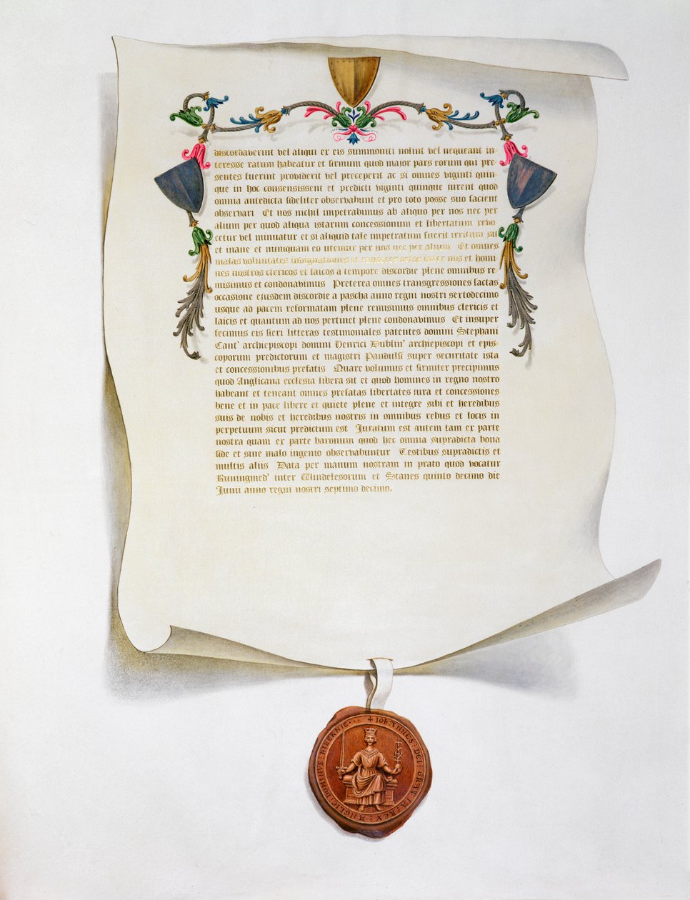 نسخة طبق الأصل من Magna Carta ، الميثاق الإنجليزي ، 1215 1816 بواسطة غير معروف