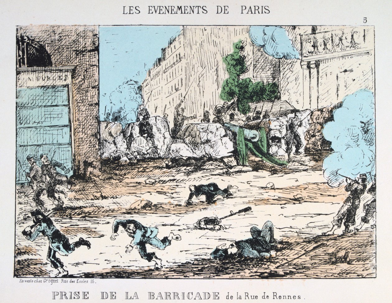 سقوط كومونة باريس ، 1871 بواسطة غير معروف