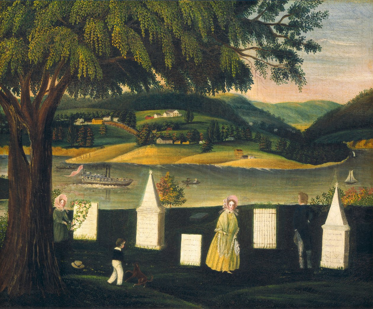 أرض دفن الأسرة ، ج. 1840. بواسطة غير معروف