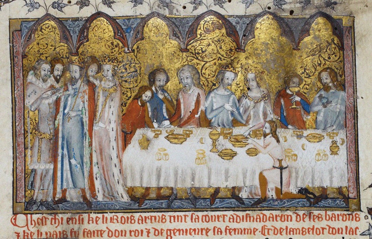 مأدبة في King King Arthurs Court ، القرن الثالث عشر بواسطة غير معروف
