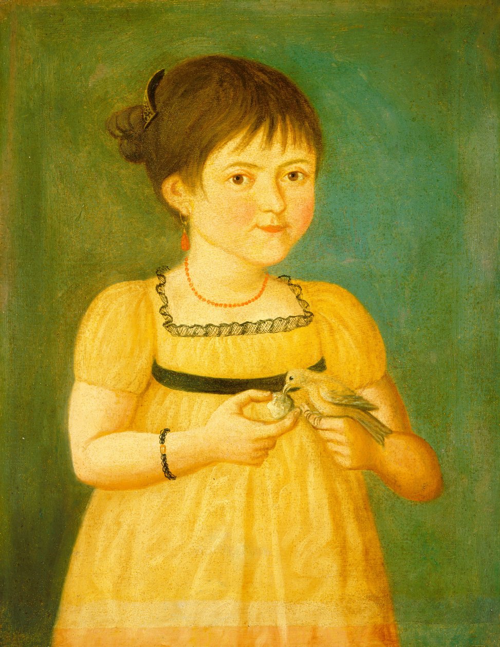 إطعام العصفور ، ج. 1800. بواسطة غير معروف