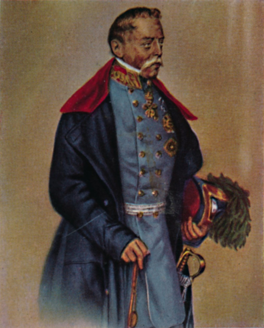 المشير جراف راديتزكي 1766-1858. - لوحة بواسطة Kriehuber ، 1934. بواسطة غير معروف