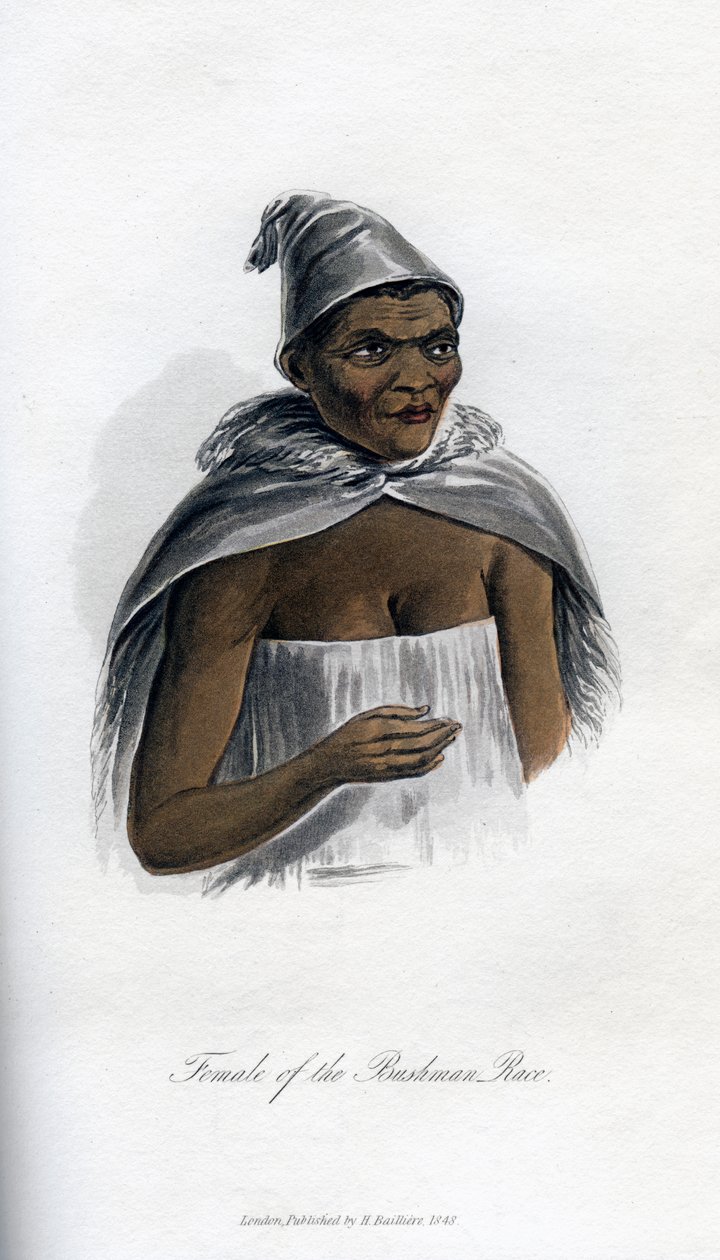 أنثى سباق بوشمان ، 1848 بواسطة غير معروف