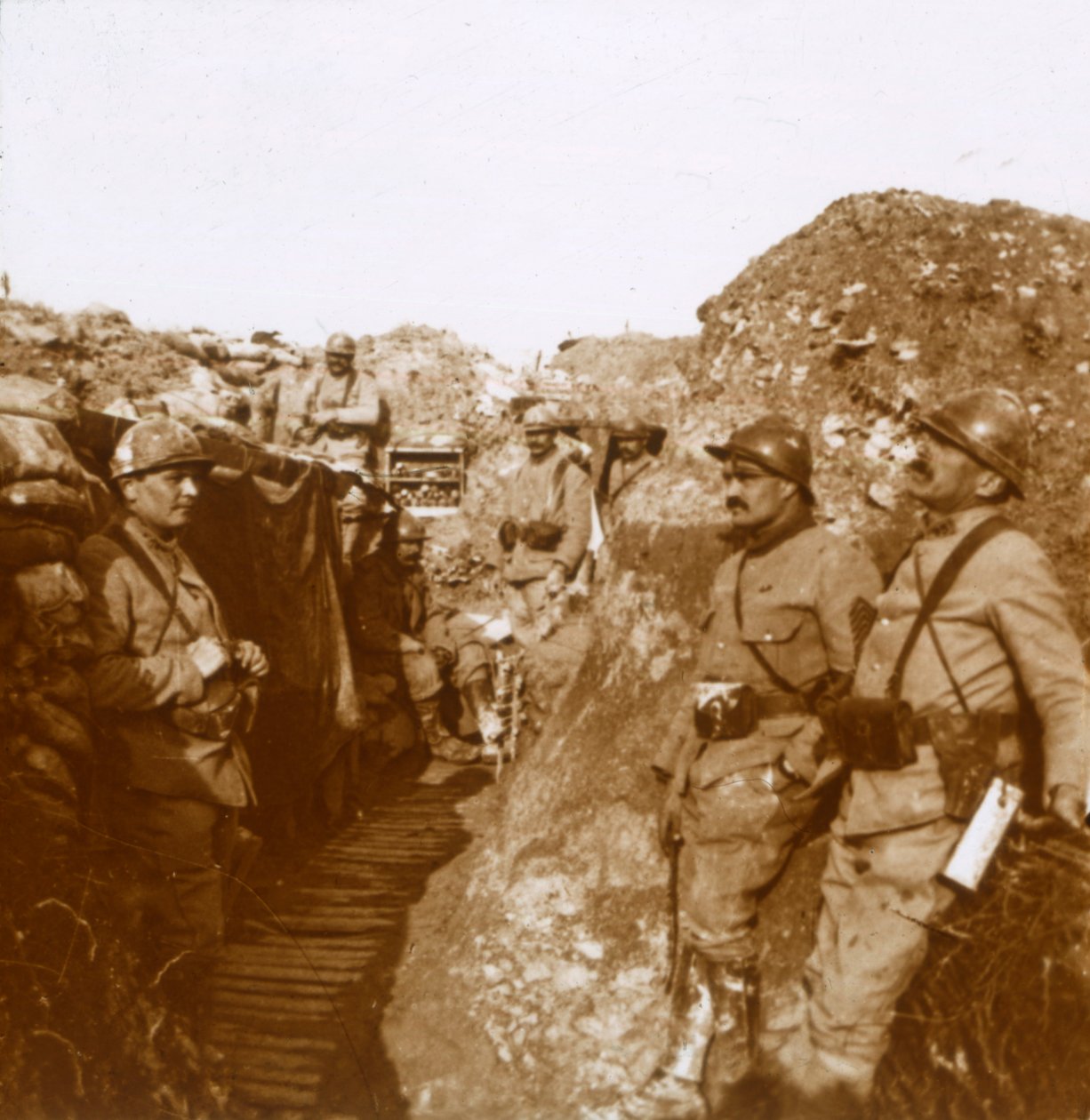 وحدة قتالية ، Ville-sur-Tourbe ، شمال فرنسا ، c1914-c1918 بواسطة غير معروف