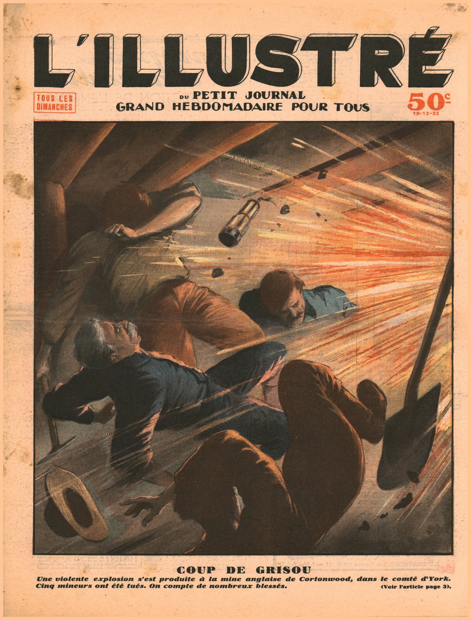 انفجار Firedamp ، 1932. بواسطة غير معروف