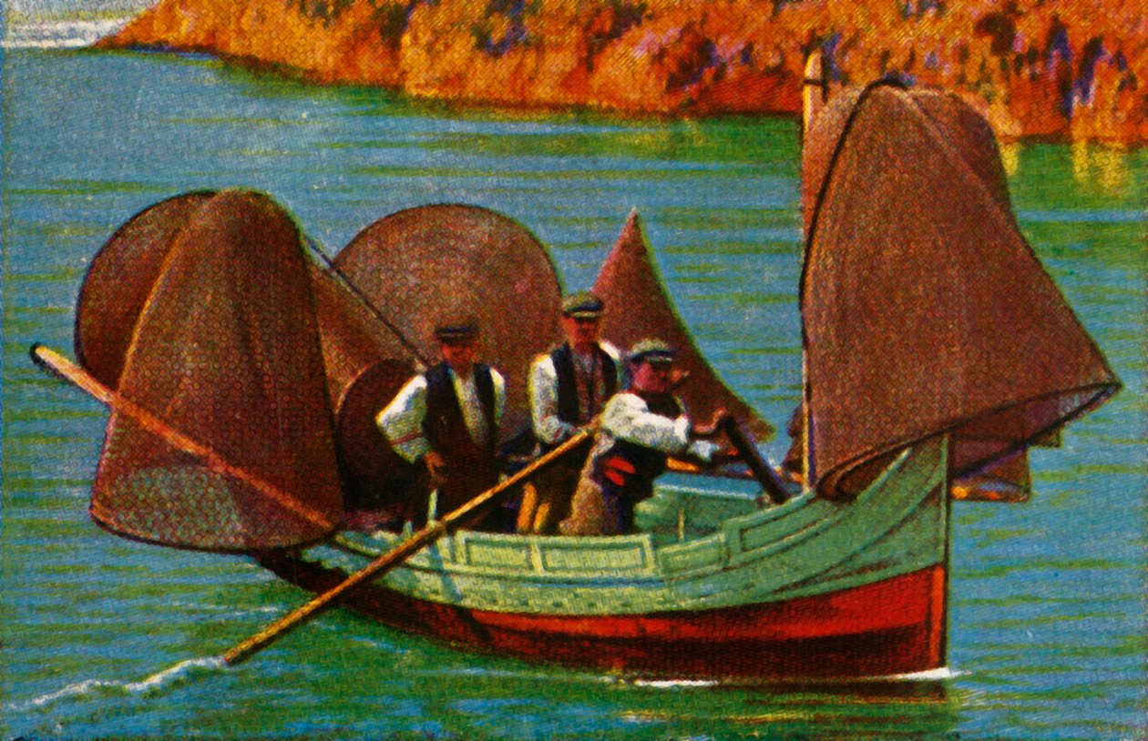قارب صيد ، مالطا ، c1928. بواسطة غير معروف