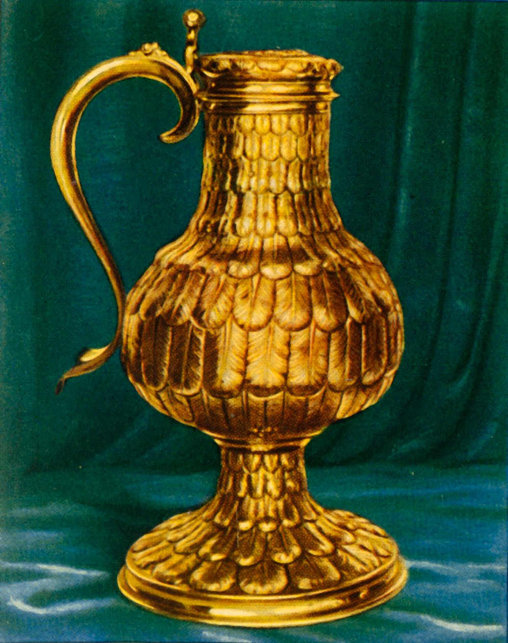 الإبريق مع ريشة العمل ، 1938. بواسطة غير معروف