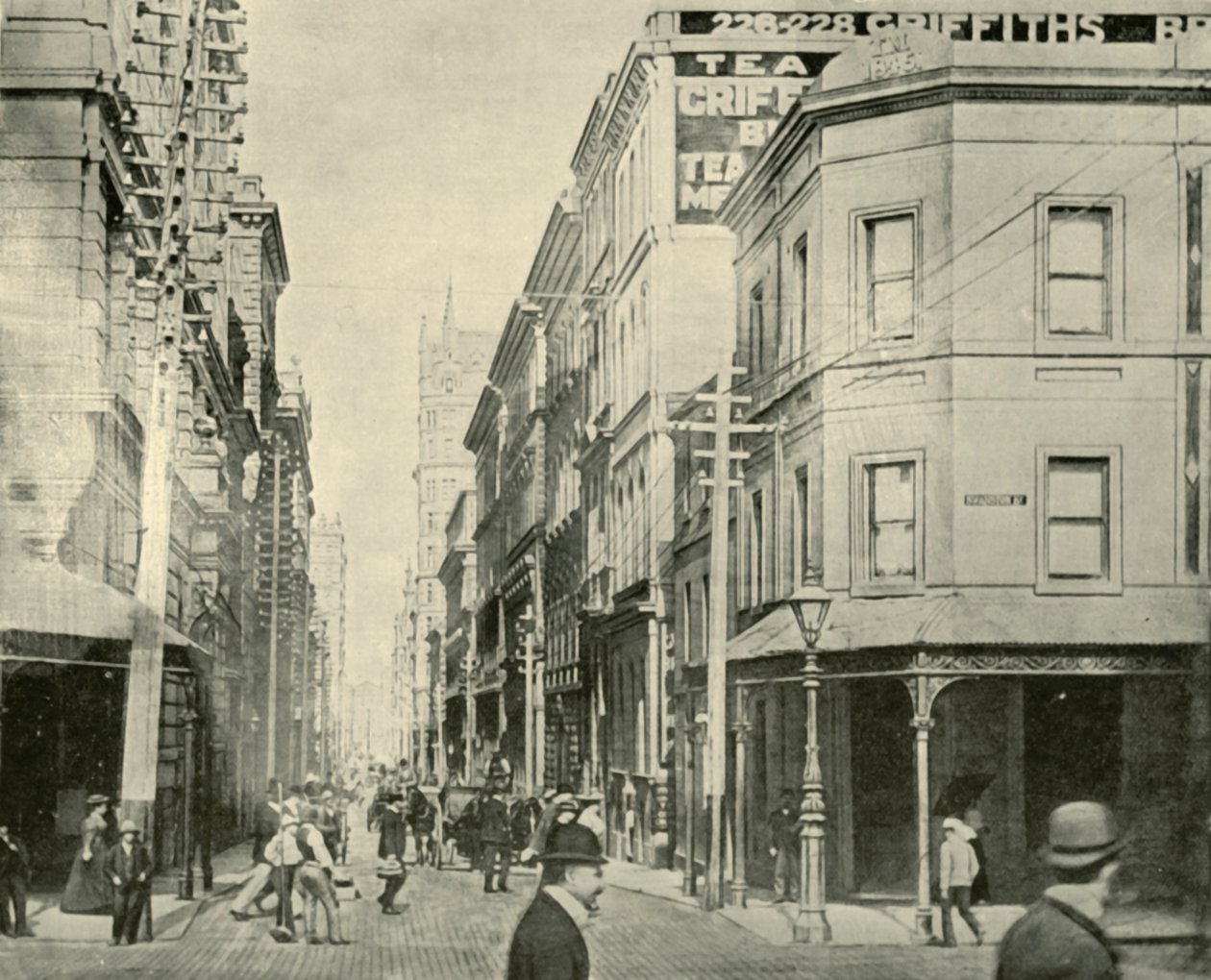 فليندرز لين ، ملبورن ، 1901. بواسطة غير معروف