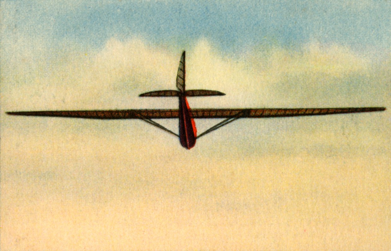 مدرس طيران في طائرة شراعية في مدرسة مزلق جمعية Rhön-Rossitten ، ألمانيا ، 1932. بواسطة غير معروف