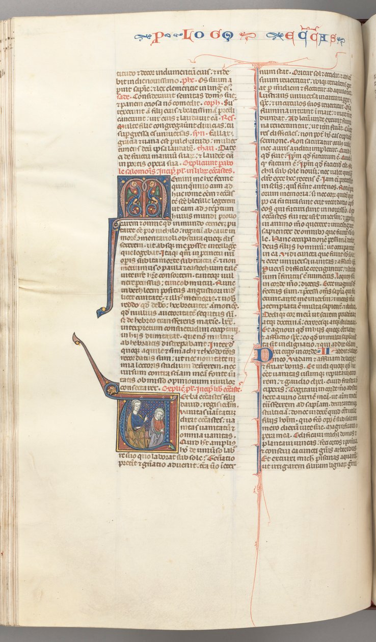 فول. 247v ، الجامعة ، تأريخ أولي تاريخي ، تعليم سليمان ، ج. 1275-1300. بواسطة غير معروف