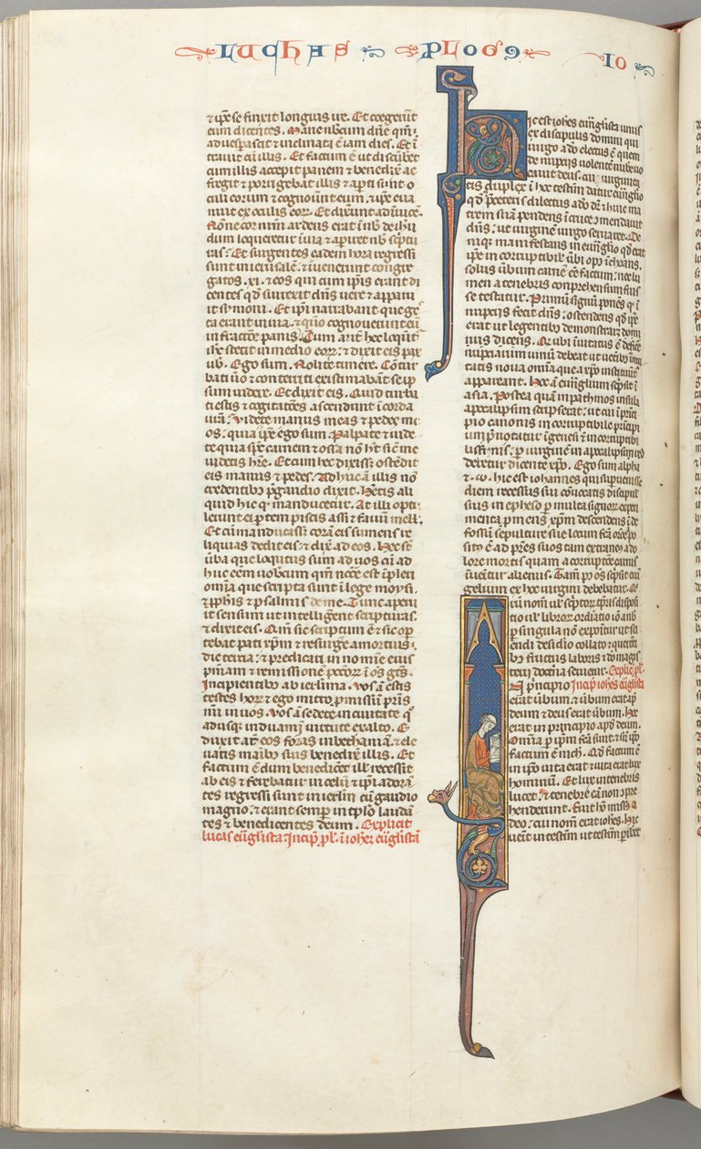 فول. 425v ، جون ، تاريخ التأريخ الأول ، جون جالس الكتابة ، ج. 1275-1300. بواسطة غير معروف