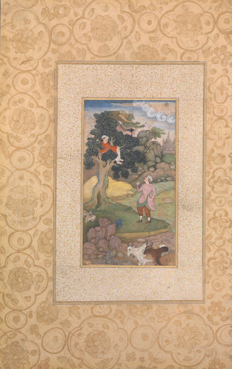 ورقة من Kathasaritsagara ، كاليفورنيا. 1590. بواسطة غير معروف