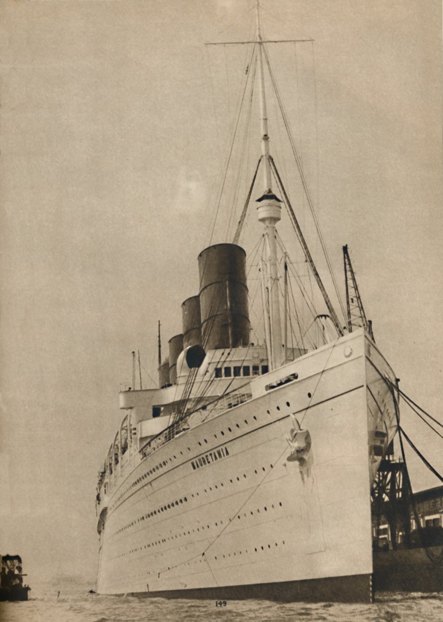 ملكة المحيط السابقة ، R ، MS Mauretania of the Cunard White Star Line ، 1936 بواسطة غير معروف