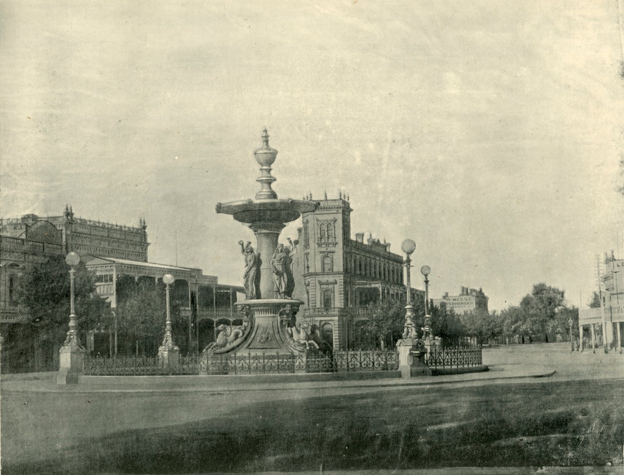 نافورة ، بال مول ، بنديجو ، 1901. بواسطة غير معروف