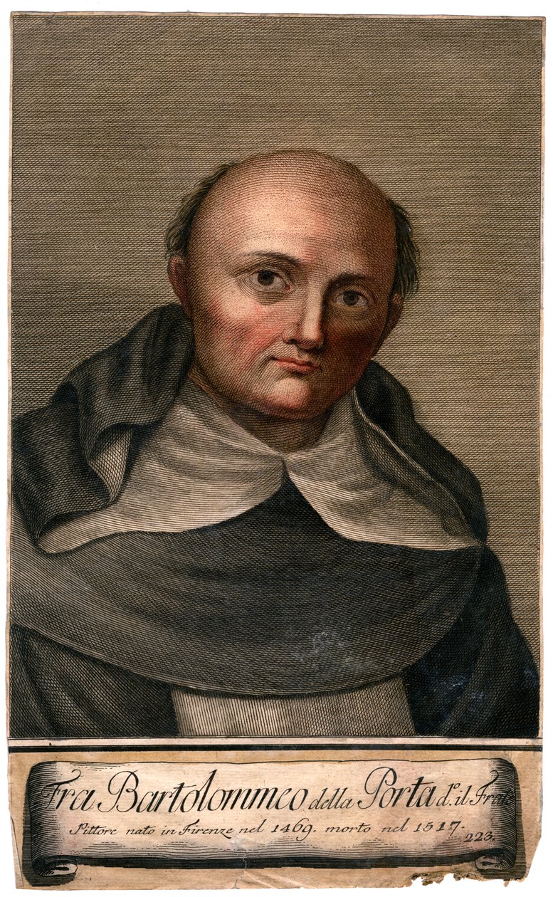 Fra Bartolomeo della Porta ، فنانة عصر النهضة الفلورنسية بواسطة غير معروف