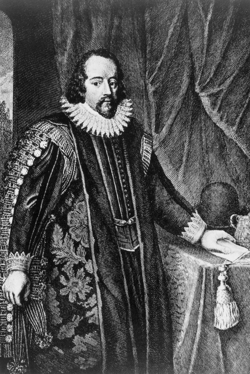 Francis Bacon, British statesman and essayist, late 16th-early 17th century بواسطة غير معروف
