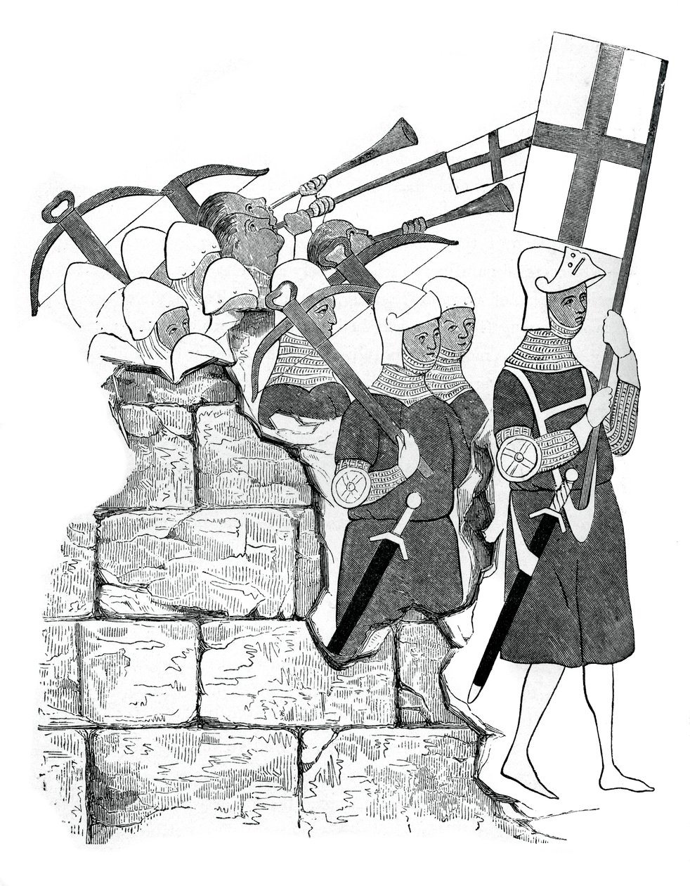 أخوة Cross-Bowmen ، القرن الخامس عشر ، 1870 بواسطة غير معروف