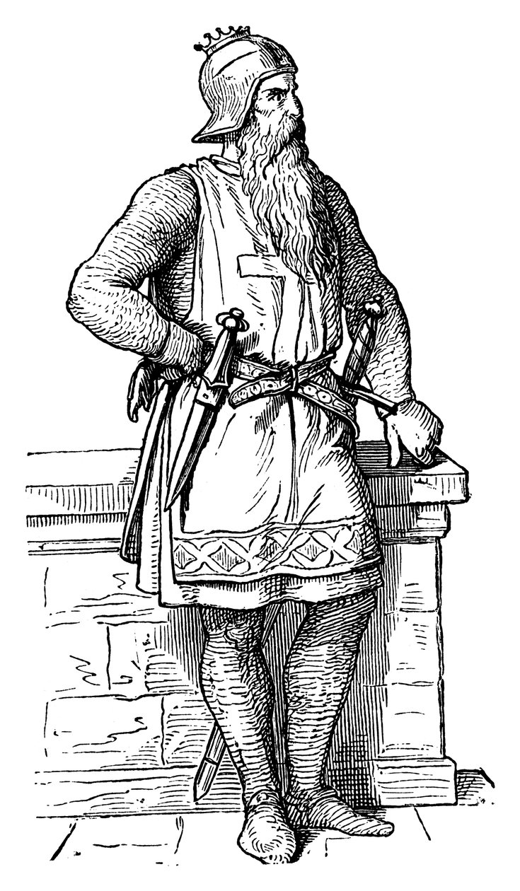 فريدريك الأول ، Barbarossa Redbeard c1123-1190 ، الإمبراطور الروماني المقدس ، القرن التاسع عشر بواسطة غير معروف