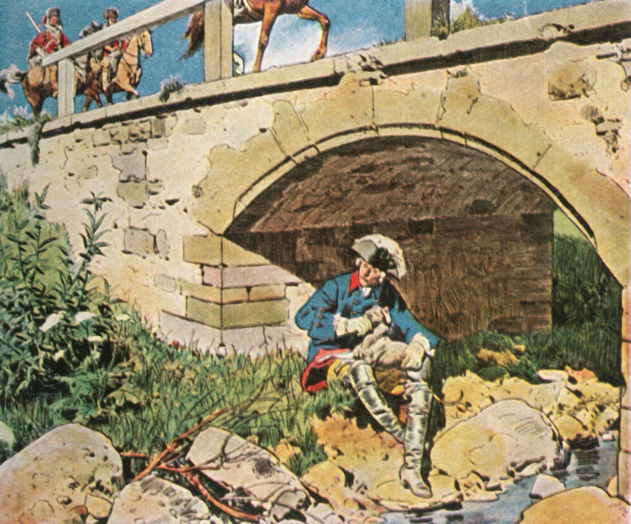 فريدريك العظيم يتهرب من القبض ، 1745 ، 1936. بواسطة غير معروف