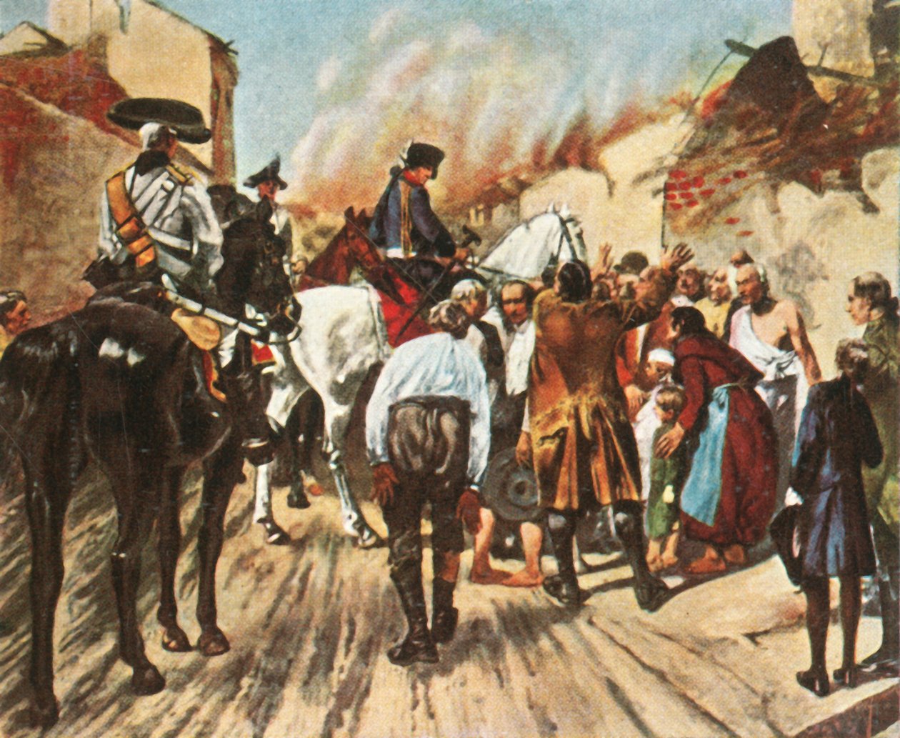 فريدريك الكبير في أنقاض Küstrin قبل معركة Zorndorf ، 25 أغسطس 1758 ، 1936. بواسطة غير معروف