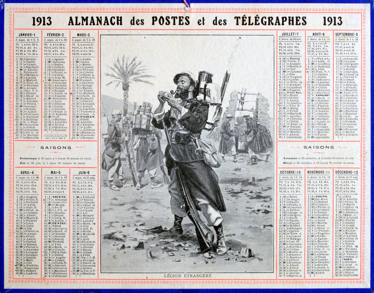 الفيلق الأجنبي الفرنسي ، 1913 بواسطة غير معروف