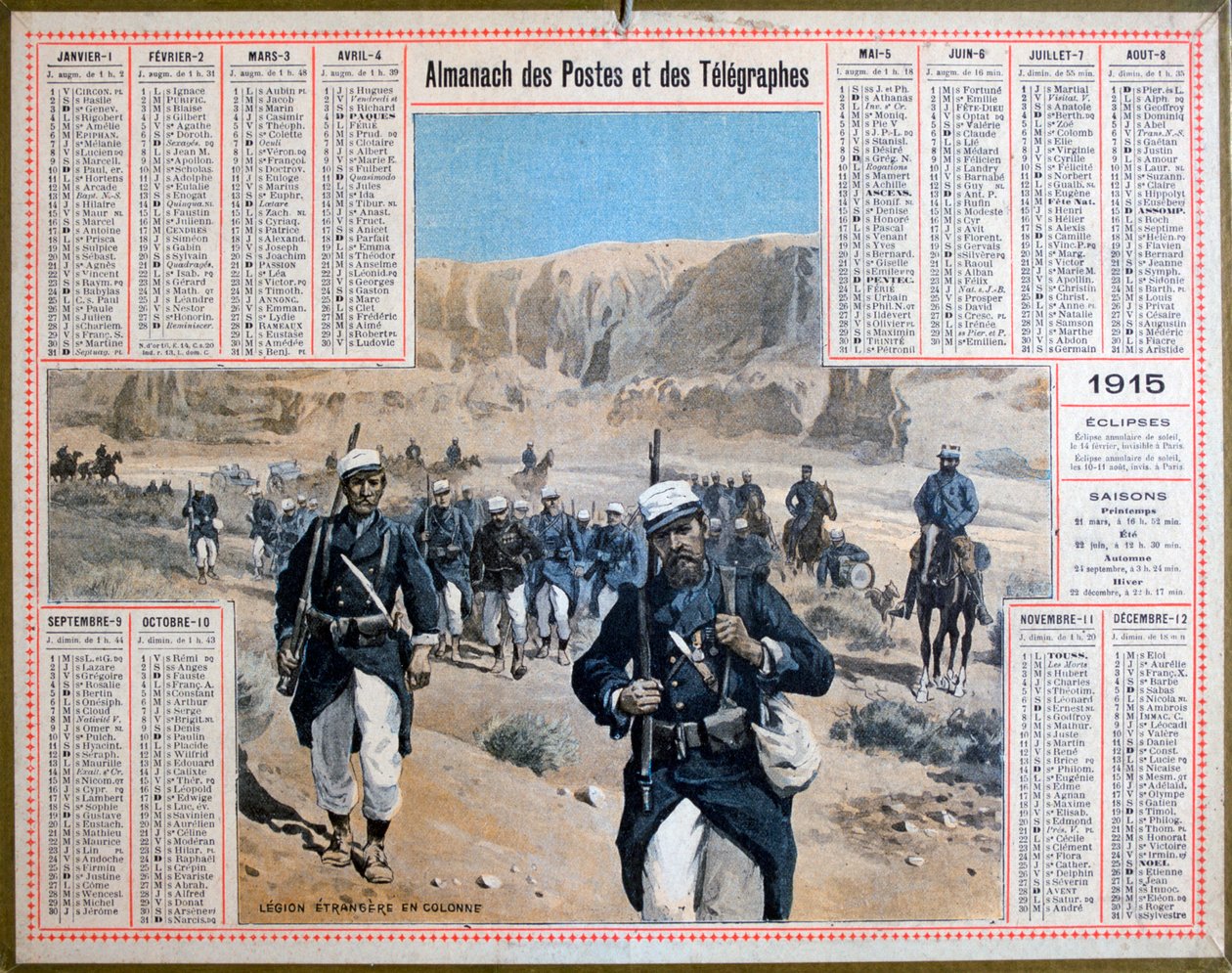 الفيلق الأجنبي الفرنسي ، 1915 بواسطة غير معروف
