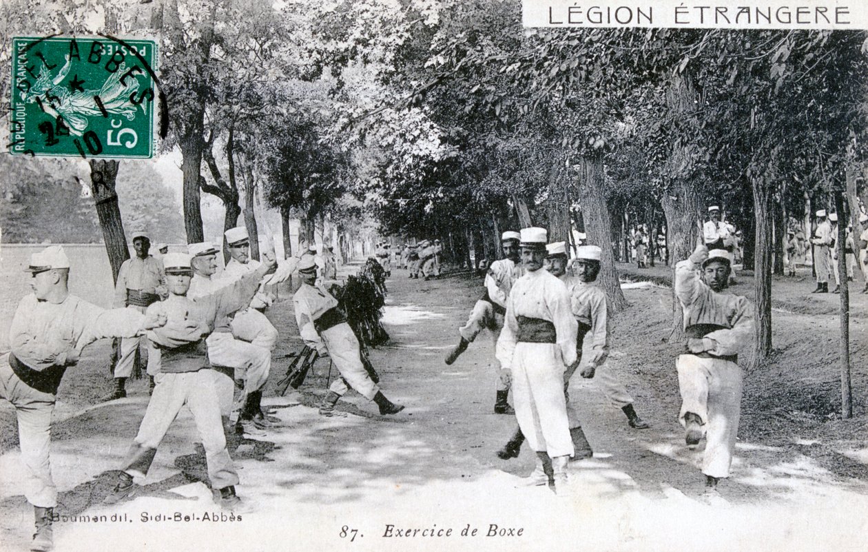الفيلق الأجنبي الفرنسي ، سيدي بلعباس ، الجزائر ، 1910 بواسطة غير معروف