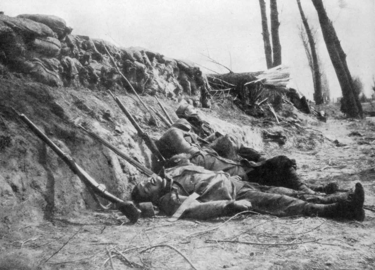 مقتل مشاة الزواف الفرنسية بالغاز ، معركة إيبر الثانية ، بلجيكا ، 22 أبريل 1915 ، 1929 بواسطة غير معروف