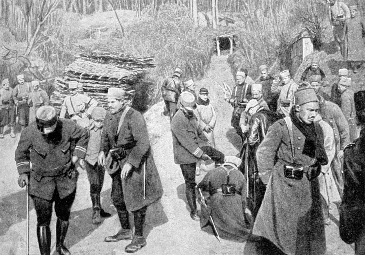 الجنود الاستعماريون الفرنسيون في بيكاردي ، فرنسا ، الحرب العالمية الأولى ، 1915 بواسطة غير معروف