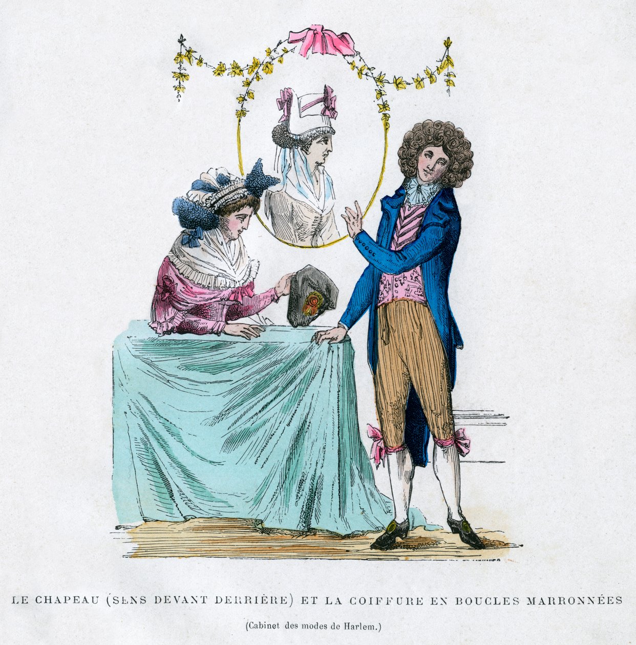 أزياء وتصفيفة الشعر الفرنسية ، أوائل القرن التاسع عشر 1882-1884 بواسطة غير معروف