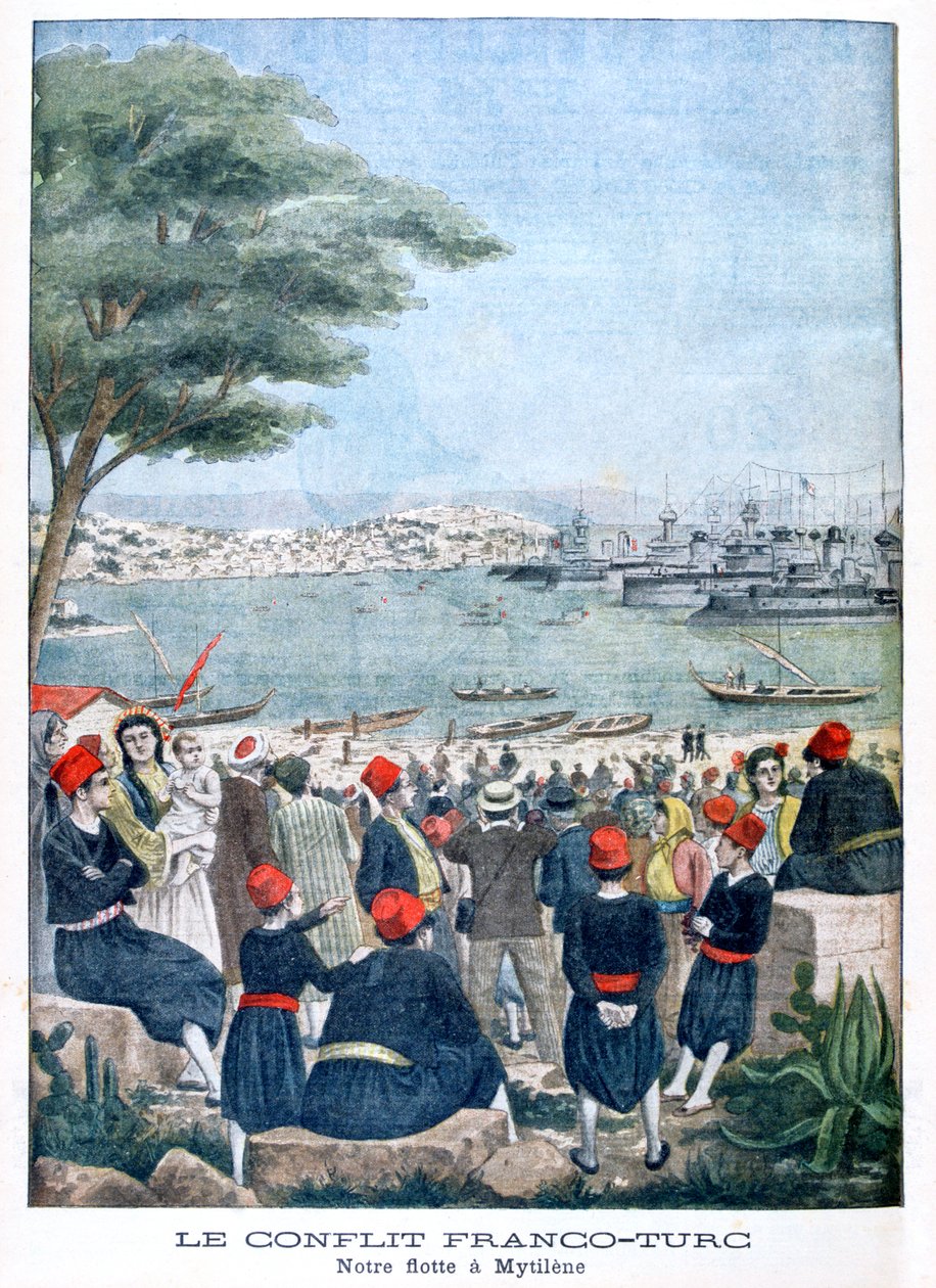 الأسطول الفرنسي في ميتيليني ليسبوس 1901 بواسطة غير معروف