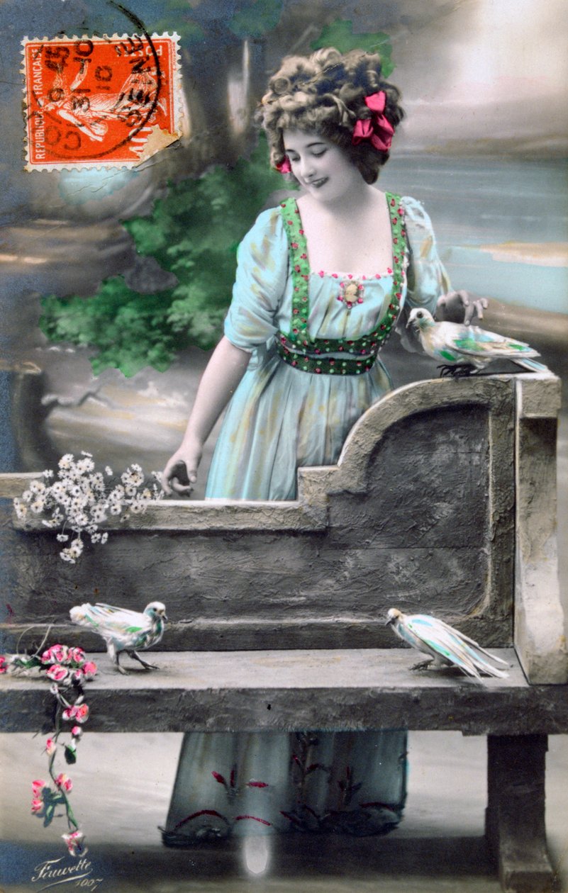 بطاقة بريدية فرنسية ، c1900 بواسطة غير معروف