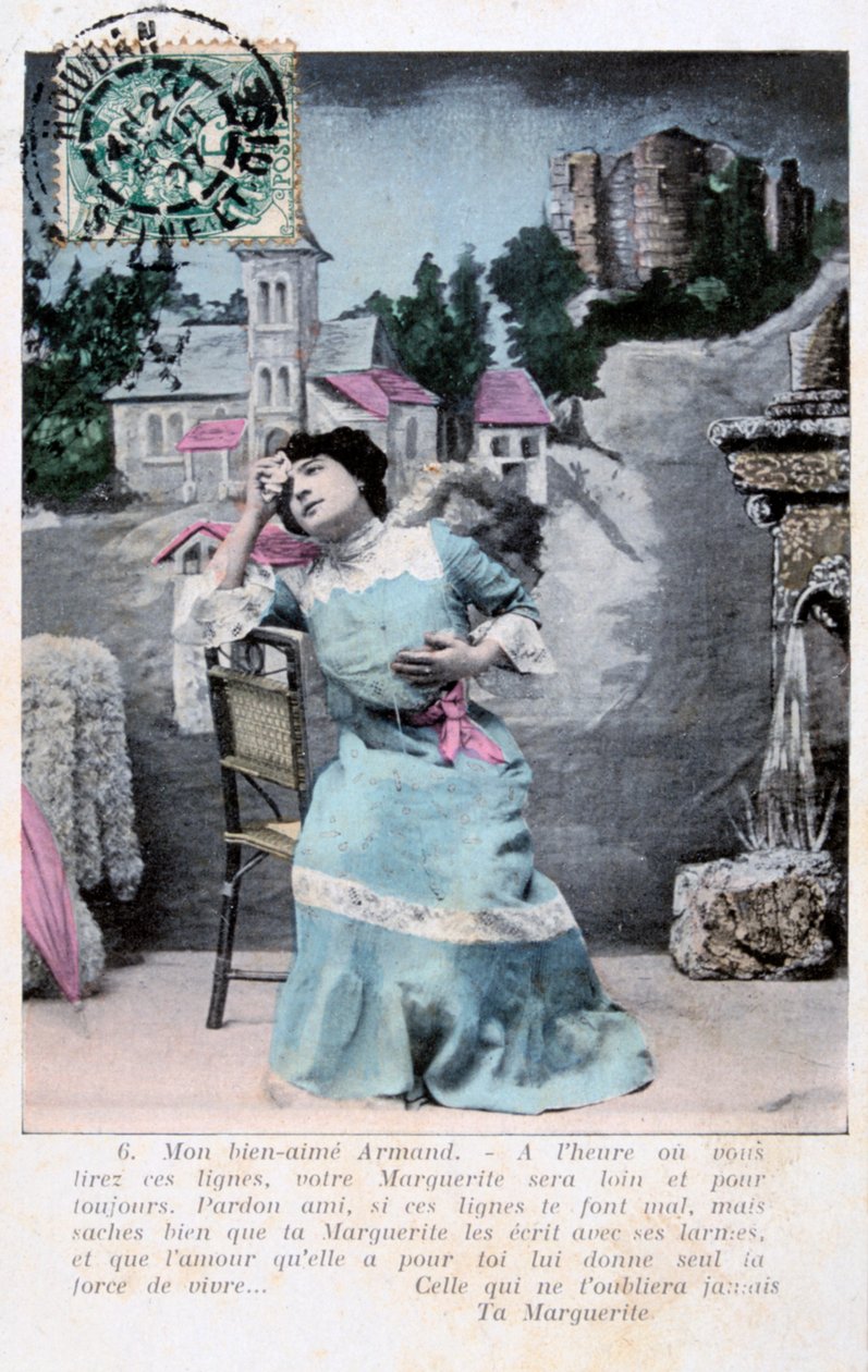 بطاقة بريدية فرنسية ، c1900 بواسطة غير معروف
