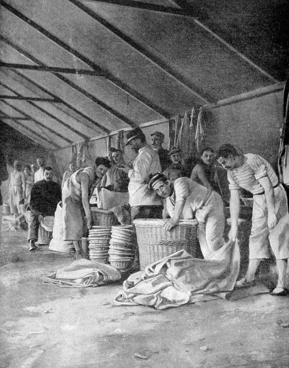 البحارة الفرنسيون في معسكر في مودروس ، ليمنوس ، اليونان ، 1915 بواسطة غير معروف