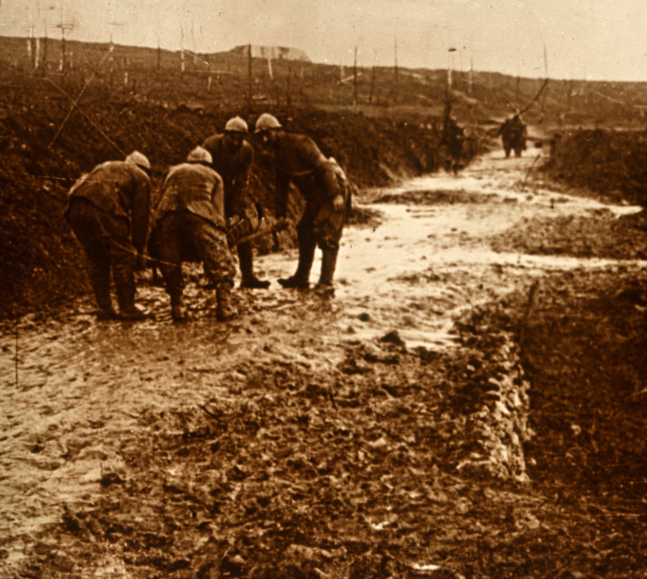 الجنود الفرنسيون ، Froideterre ، فرنسا ، c1914-c1918 بواسطة غير معروف