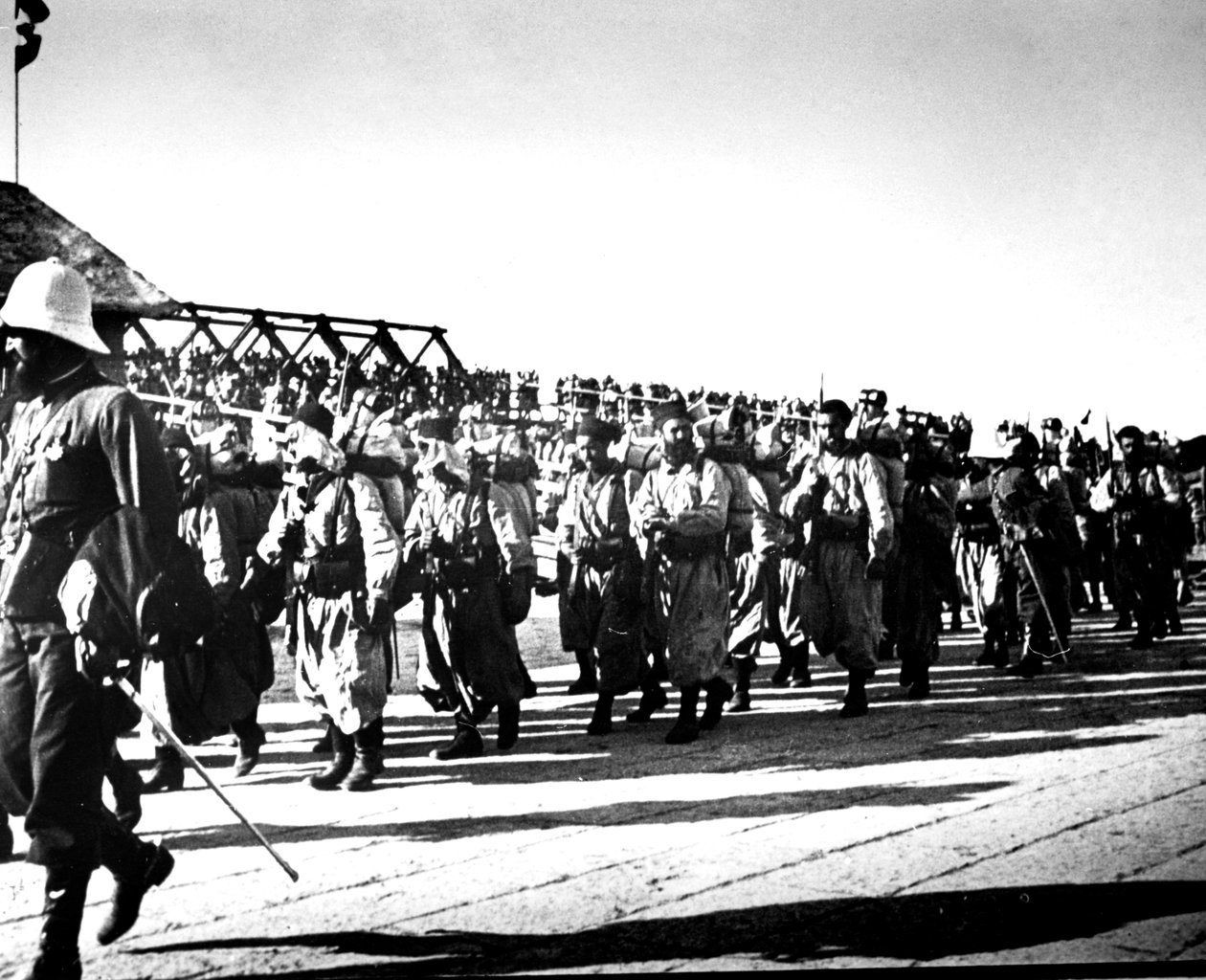 القوات الفرنسية ، Tientsin ، الصين ، 1900 بواسطة غير معروف