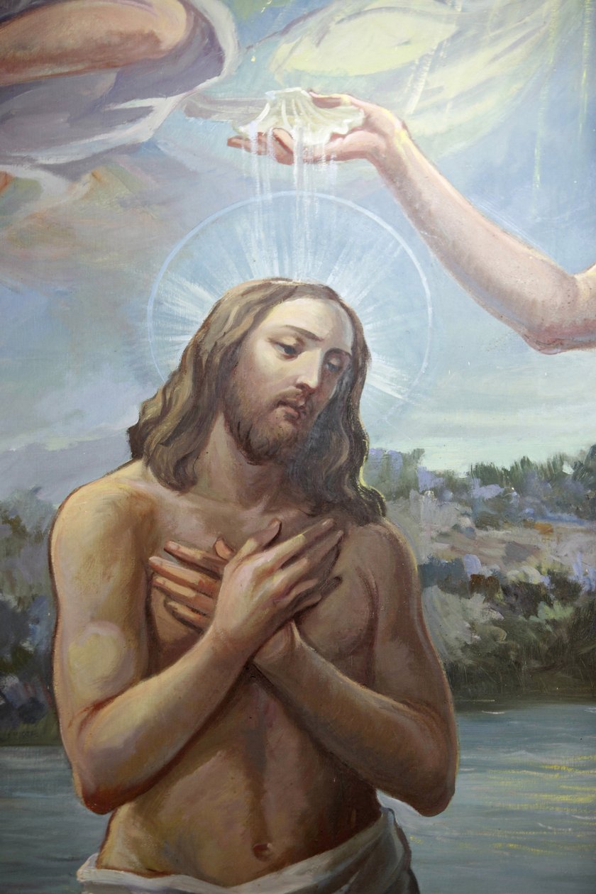 Fresco in Zollino church : Christ