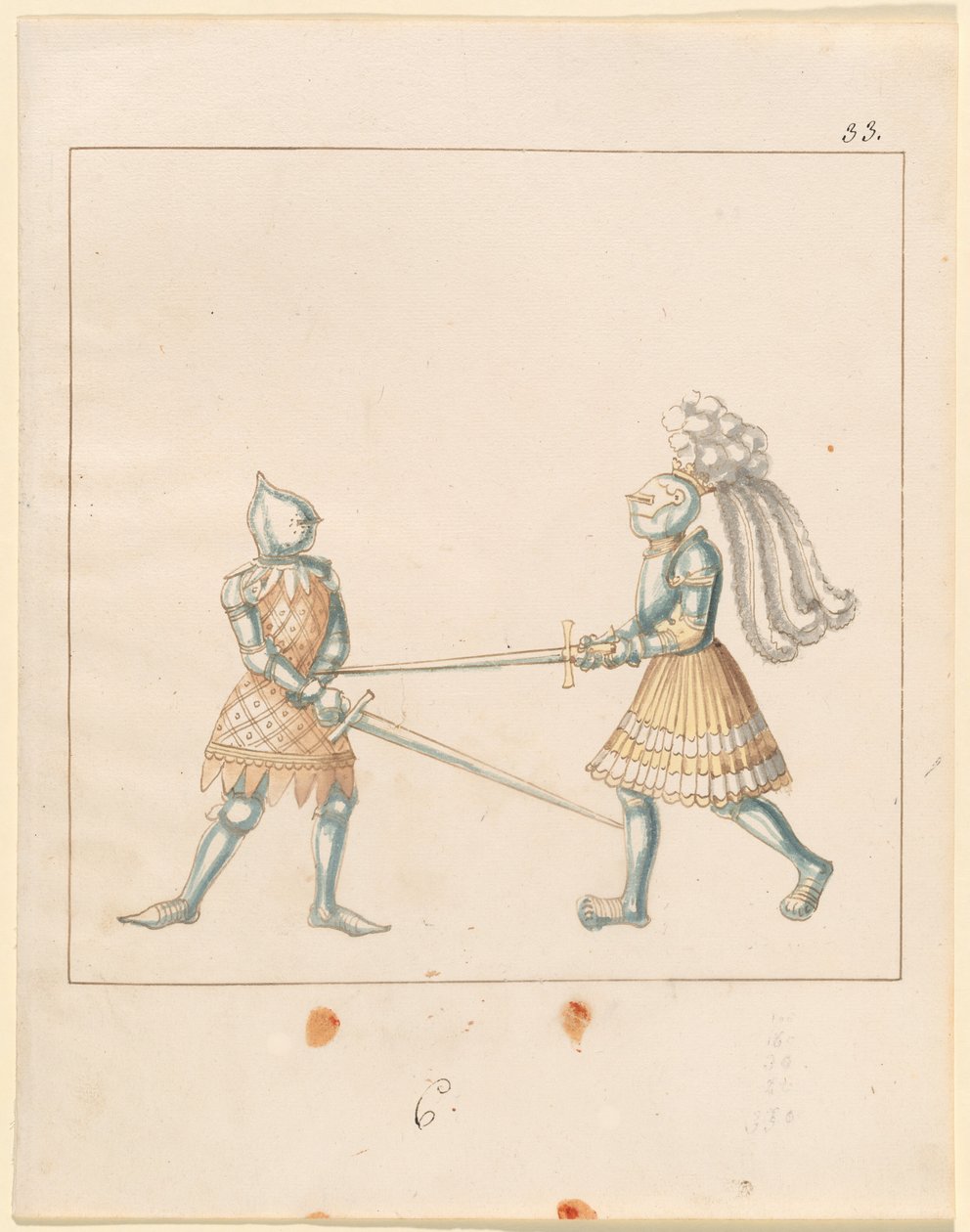 Freydal، The Book of Jousts and Tournament of Emperor Maximilian I: Combats ... Panel 163، c1515. بواسطة غير معروف
